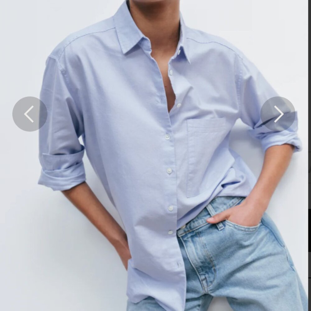 AYR button down shirt | The Deep End | Oxford Blue color | Size XL